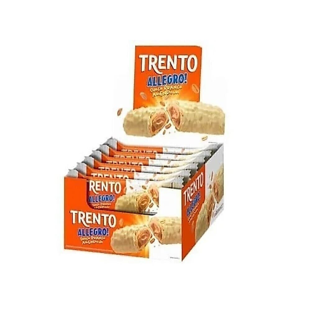 Trento Allegro Chocolate Branco C/ Amendoim 416g x 16un (11183)