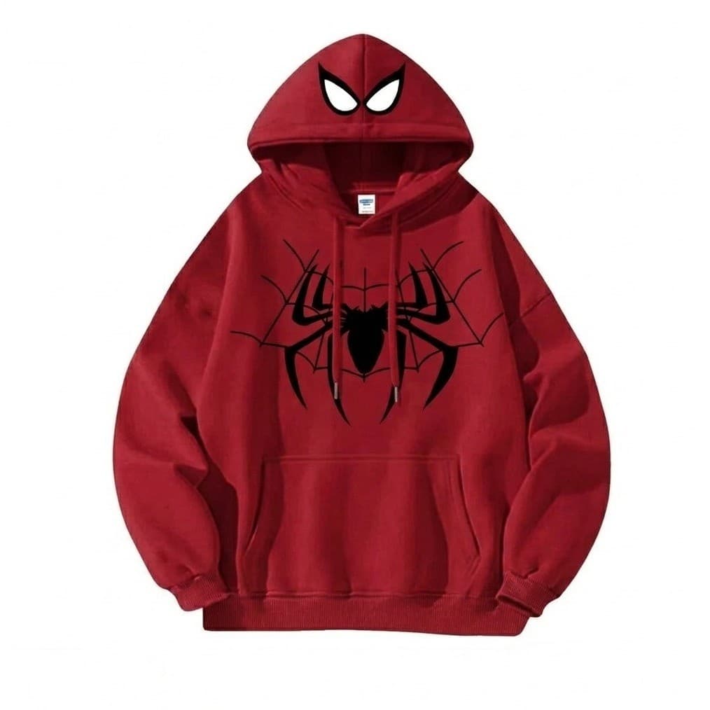 Moletom Homem Aranha Masculino Feminino Unissex Flanelado Capuz Street Spider Premium