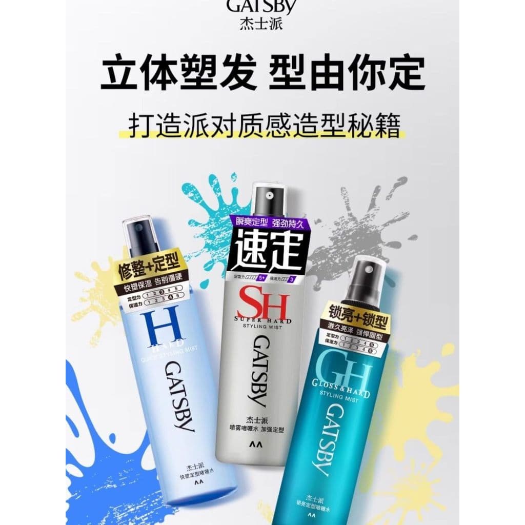 G Ótimo uso!Gatsby Gatsby estilo rápido Gel bloqueio de água brilho reparação cabelo quebrado hidratante estilo masculin