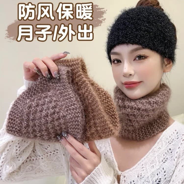 touca de cetim para dormir touca de cetim grande touca de cetim atacado W inverno orvalho rabo de cavalo trançado lã ban