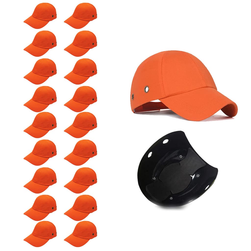 Bone com Capacete Seguranca EPI Kit 18 Uni Obra Reparo Casquete Construcao Oficina Trabalho Protecao Resistente