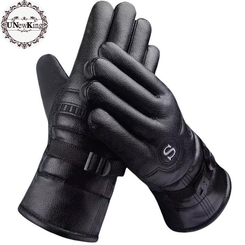 UNewKing Luvas De Couro De Inverno À Prova D'água , Resistência Ao Frio , Esportes Ar Livre , Motocicleta Quente Para Ho