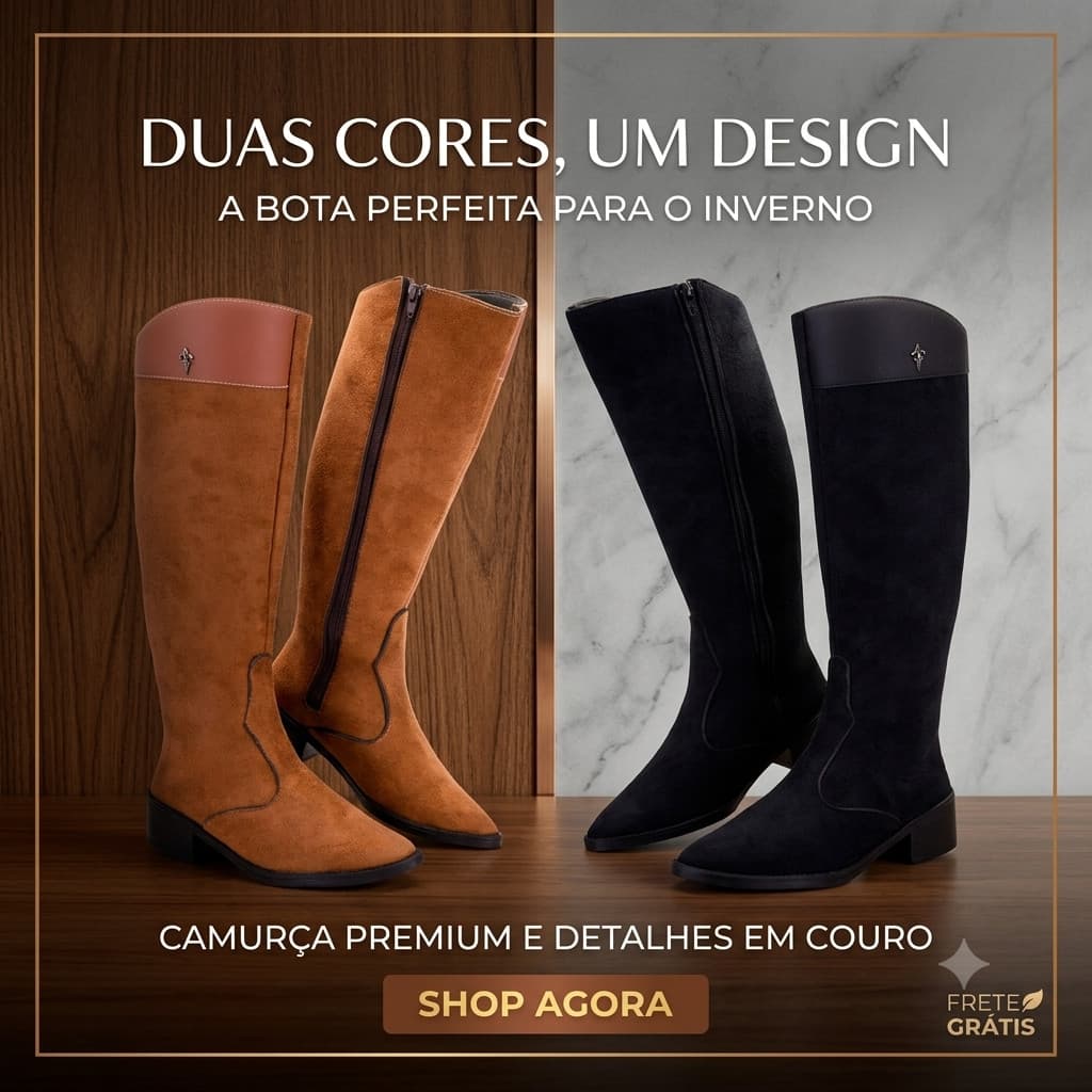 Bota Texana Feminina Country com Solado EVA Microexpandido