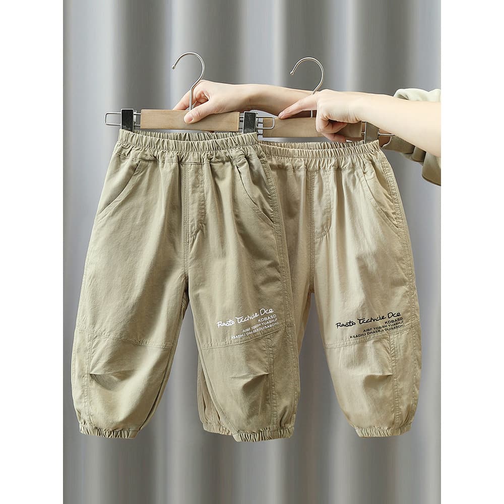 Meninos primavera verão calças 2026 novo estilo pequenas roupas infantis verão estilo fino esportes Anti-mosquito calças