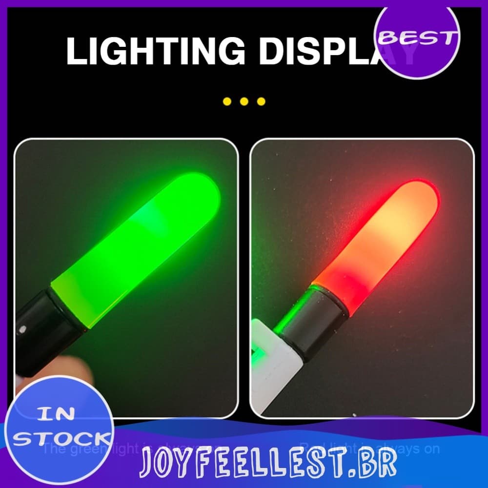1 Conjunto De Luz De Alarme Para Vara De Pesca , Luminosa , Eletrônica Com Sinos , Anel De Mudança De Cor , Bateria Incl