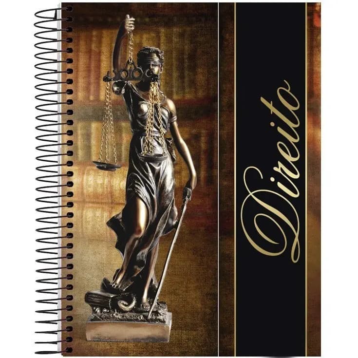 Caderno Direito Capa Dura 10 Matérias 160 Folhas