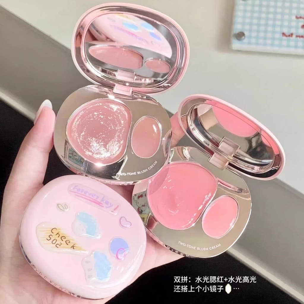 Foreverkey duas cores Blush creme lama 2024 novo creme multiuso expandido cor atmosfera reparação oficial autêntico