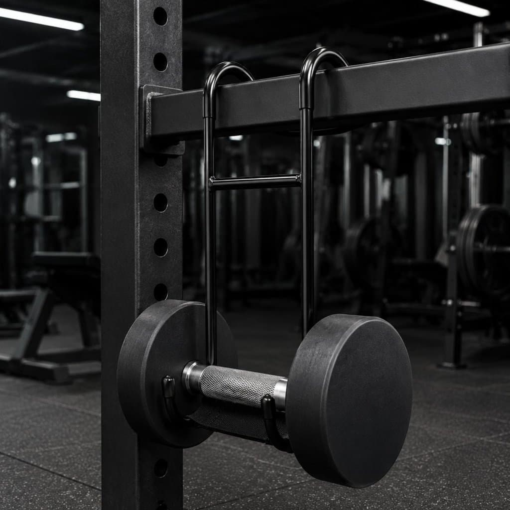 Gancho De Assistência De Haltere Antiderrapante , Equipamento De Fitness Revestido De Borracha Resistente Para Levantado