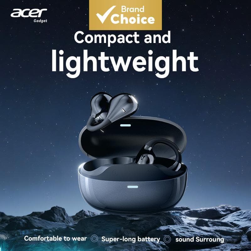 Acer OHR629 Fones De Ouvido Bluetooth Sem Fio Tipo-C Carregamento Com Microfone 40mAh Bateria Até 4.5h Tempo De Conversa