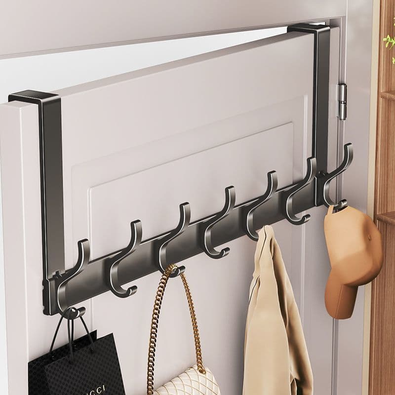 [Estoque pronto] Atrás da porta gancho cabide porta do quarto sem perfuração sem marcação porta traseira armazenamento c