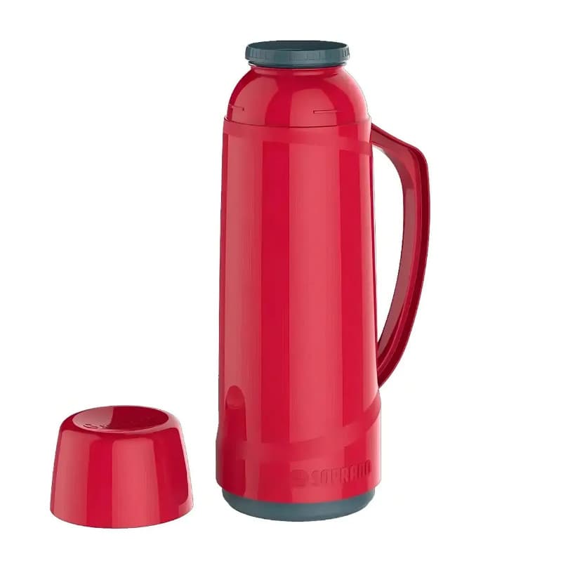 Garrafa Térmica Cristal 1l Soprano Café Chá Lindas Cores