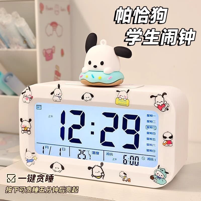 Despertador eletrônico em formato de donut para estudantes, um gadget especial de despertar para crianças e meninas, des