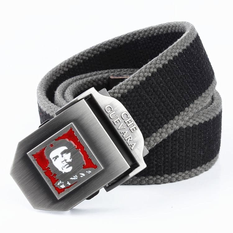 Estrangeira Lei Feng liga fivela cinto de lona masculino estilo étnico ao ar livre engrossado estendido trançado camufla