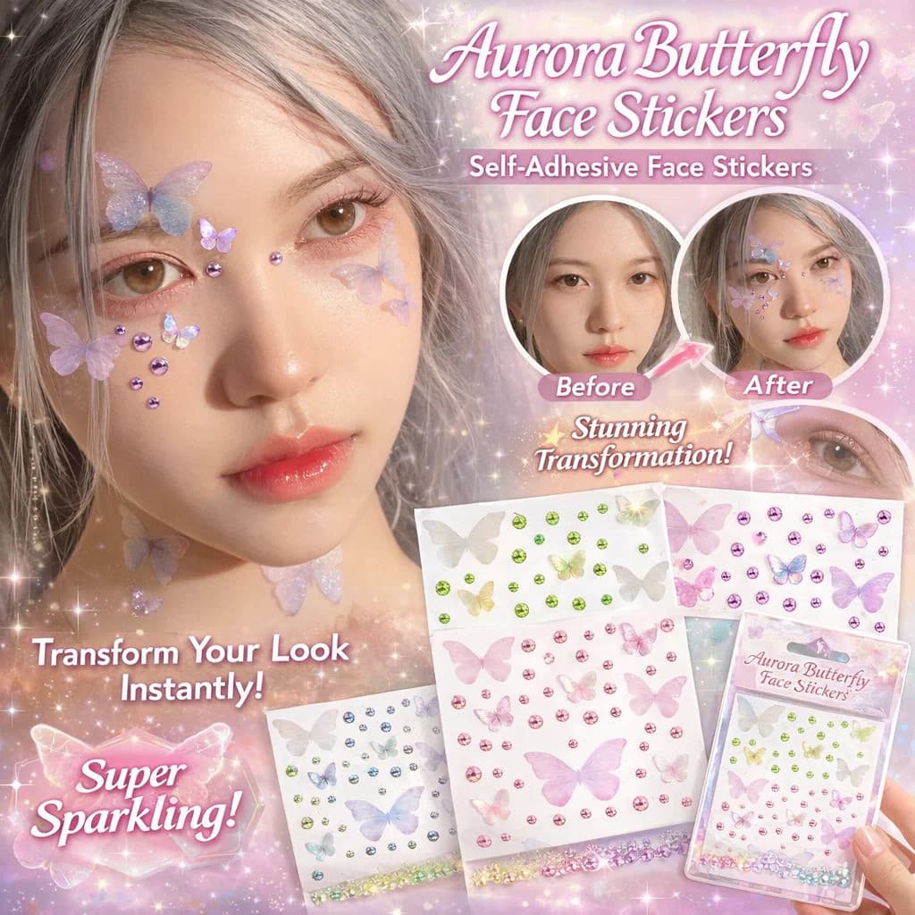 【Estilo Único】Aurora Butterfly Decoração/Adesivos/Auto-Adesivo