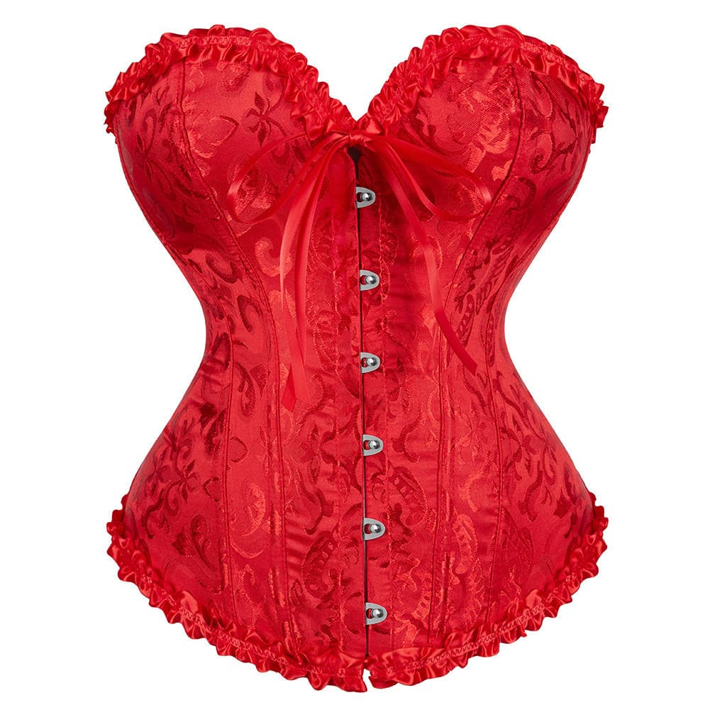Corset Floral Feminino LPRO, Top Estilo Renascentista Vintage para Fantasia de Halloween M4YU