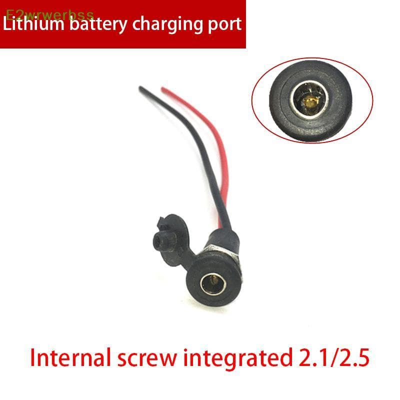 [E2wrwerbss] Linha De Saída De Cabeça De Carregamento De Bicicleta Elétrica Redonda Base Macho E Fêmea Dc2.1/2.5 Plugue