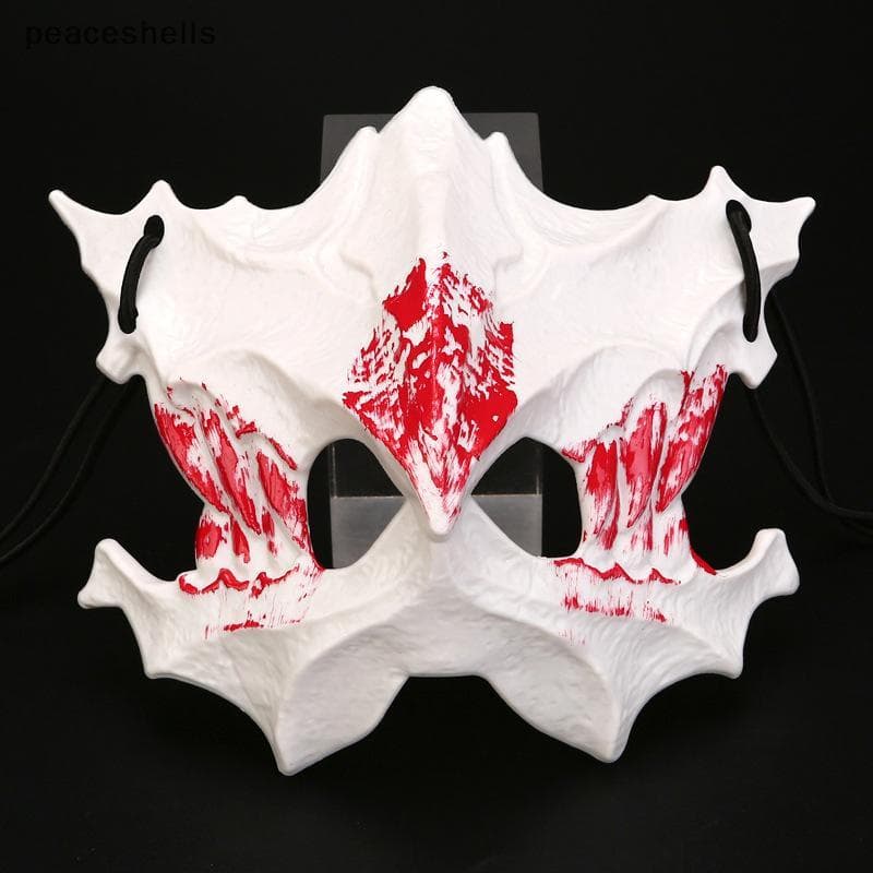 Máscara De Halloween Meia face Cos Dragão Feroz Tigre Noite Garfo Tengu Homem Lobo Desempenho Crânio Máscaras