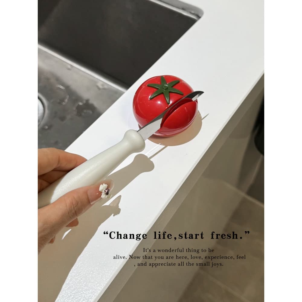 Criativo apontador de tomate doméstico afiar pedra ferramenta útil cozinha Multi-função apontador de lâmina Gadget
