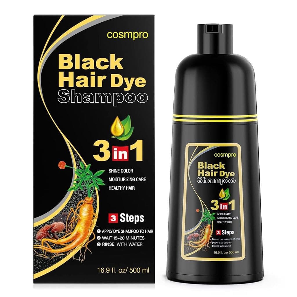 O shampoo de coloração semipermanente 3 em 1 da Coprok pode cobrir cabelos grisalhos e tingir os cabelos instantaneament