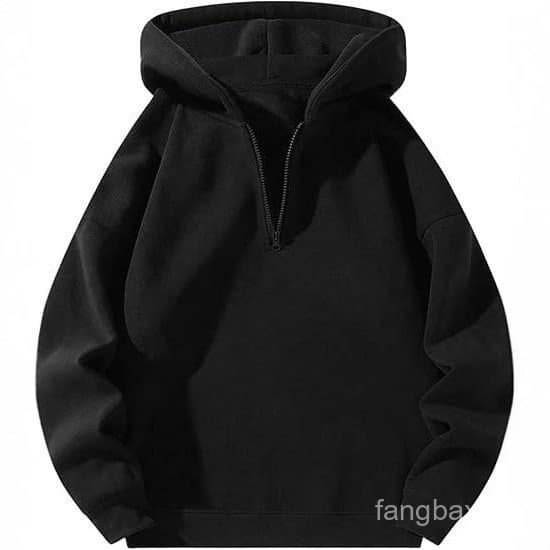 Americano Casual zíper Hoodie solto esportes moletom cross-Border 2024 outono inverno europeu americano rua cross-Bor