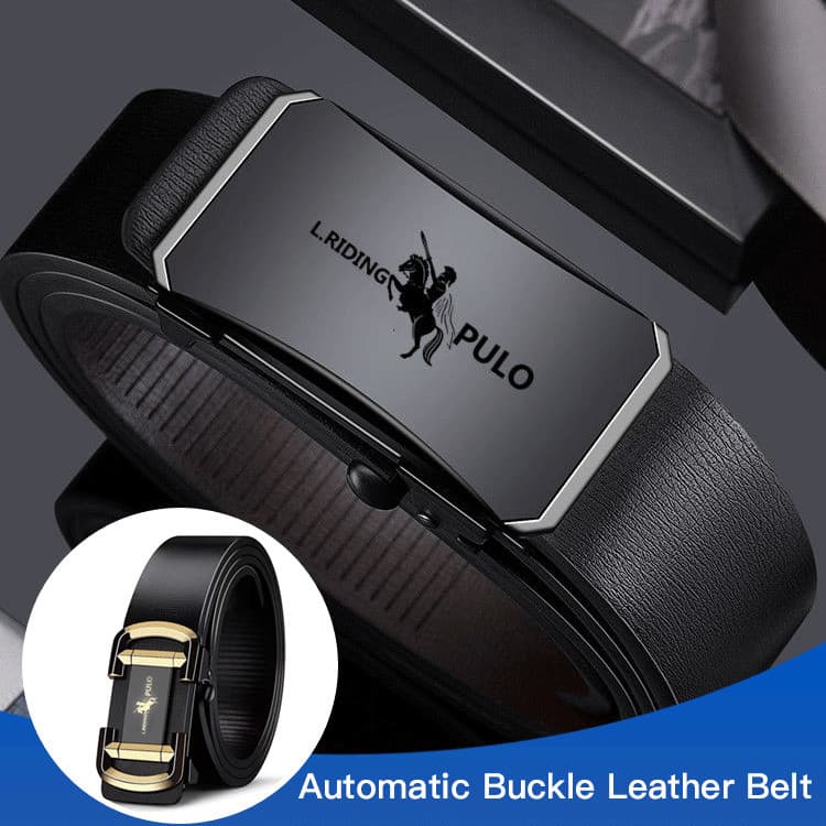 【Confortável e Prático】Cinto De Couro Masculino Com Fivela Automática/Estilo Elegante/Para Uso Diário