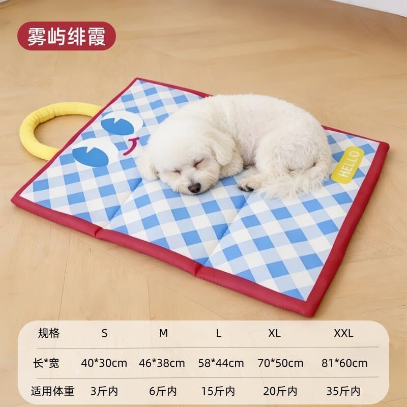 Almofada de gelo para animais de estimação, almofada de gelo para cães e gatos, verão, almofada de dormir legal, verão,