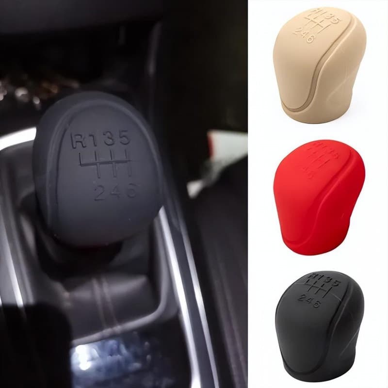 Protetor de Alavanca de Câmbio em Silicone para Carro, Transmissão Manual, Antiderrapante, Acessórios Internos para Câmb