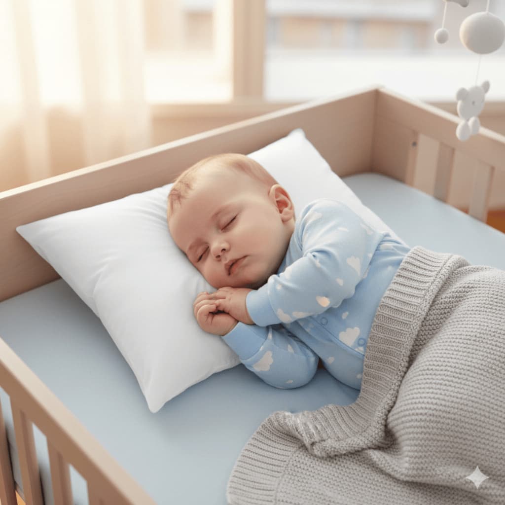 Travesseiro Bebê Antialérgico 40x30cm Infantil Confortavel Aconchegante Ergonômico Enchimento Pelúcia
