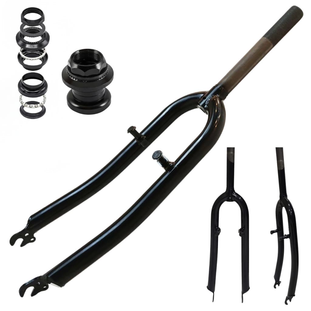 Garfo Sundown Aro 26 com Movimento Caixa de Direção C/Travas 21.1mm Bicicleta Mtb Comp Freio V-brake Preto Bike