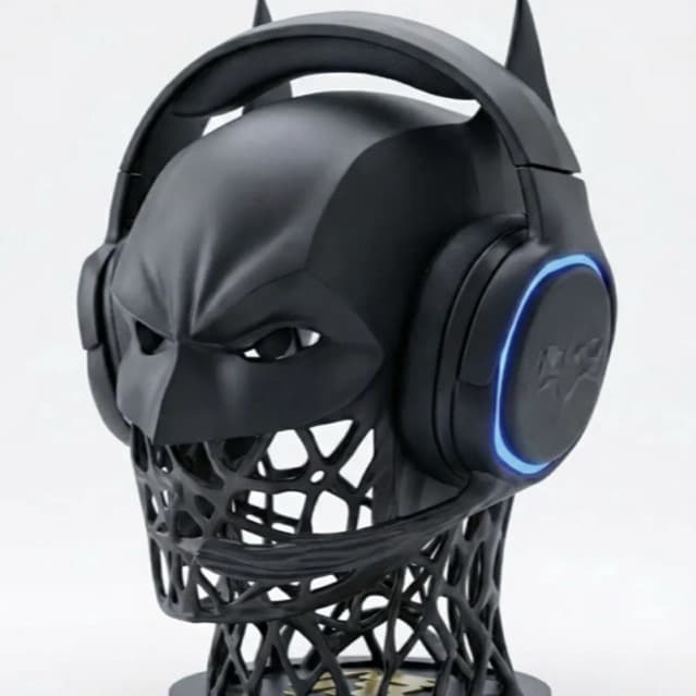 Suporte Para Fone De Ouvido Headset Gamer Estilo Batman