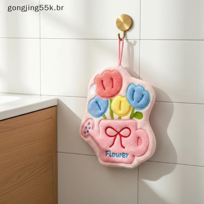 gon Toalha De Mão Criativa De Microfibra Tulipa , Super Absorvente , Multiuso Para Lavar As Mãos , Limpar Louça , Banhei