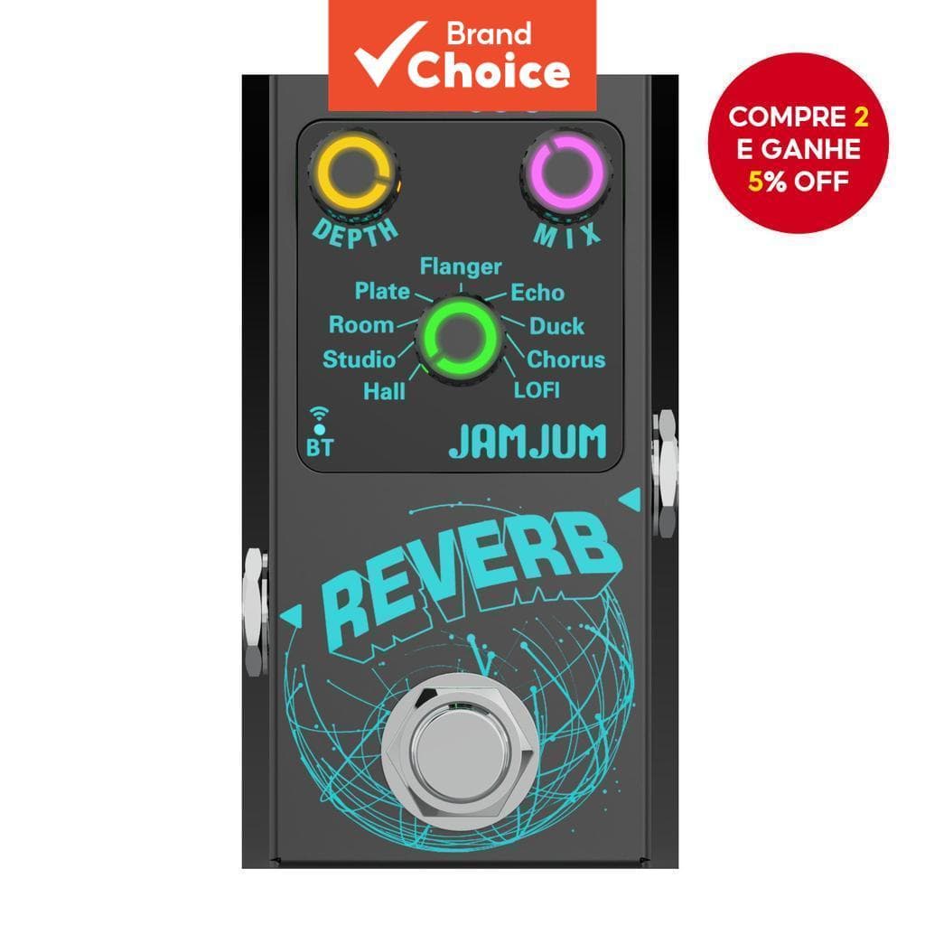 Pedal De Efeito De Reverberação Para Guitarra , Presente De Feriado Com 9 Efeitos Acompanhamento BT , Design Compacto Gu