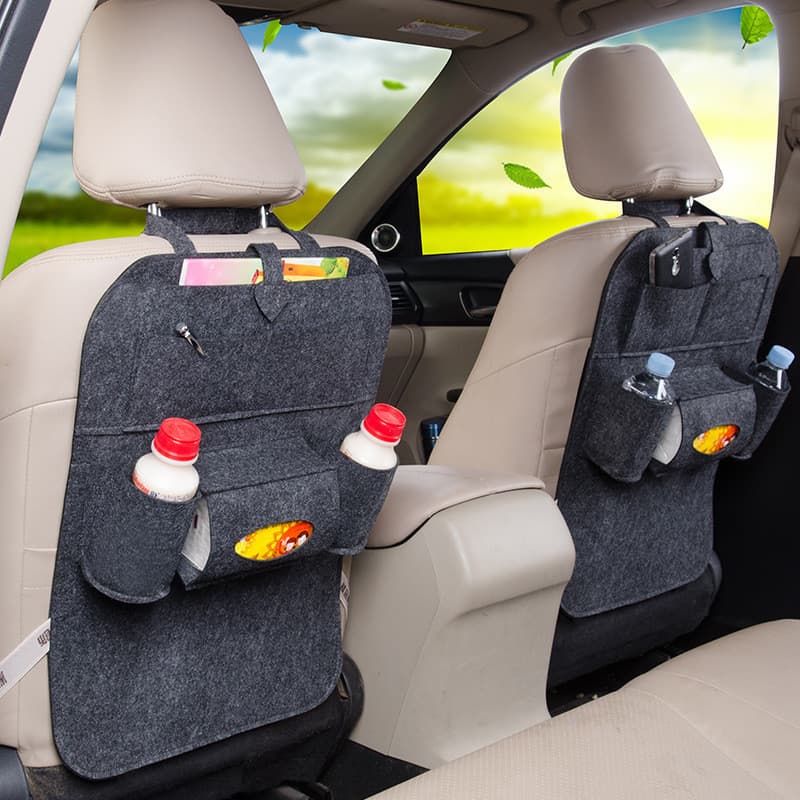 Armazenamento de assento de carro de feltro Bolsa Armazenamento de carro Bolsa Armazenamento traseiro do carro Pendurado