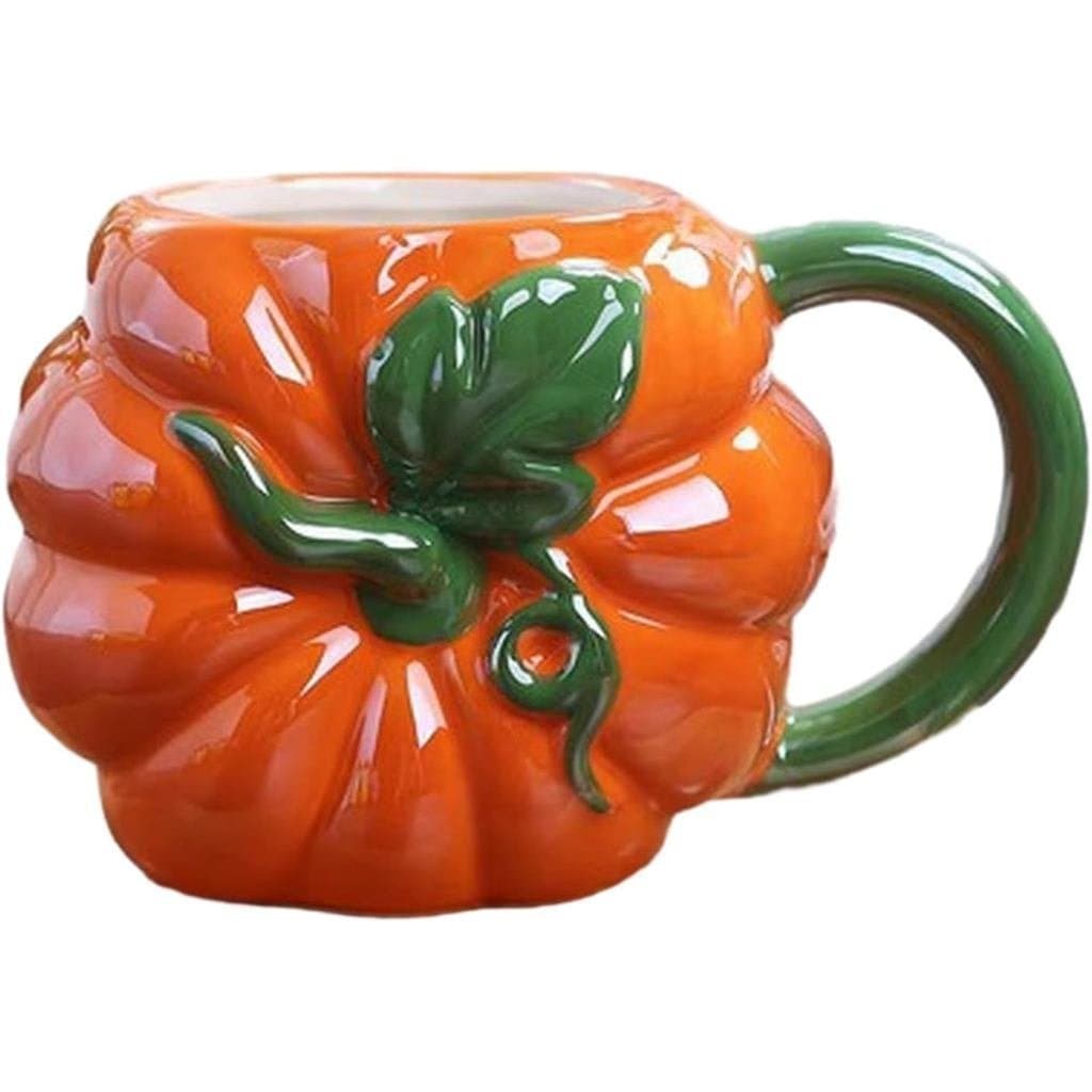 Caneca de café de cerâmica criativa e personalizada, com padrão de frutas simples, segura para micro-ondas, apresentando