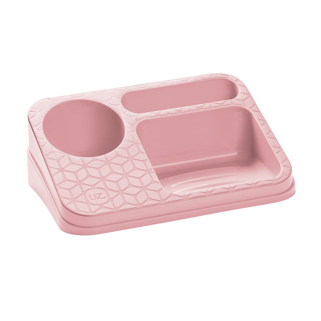 Organizador de Pia UZ Rosa Porta Detergente e Esponja Cozinha