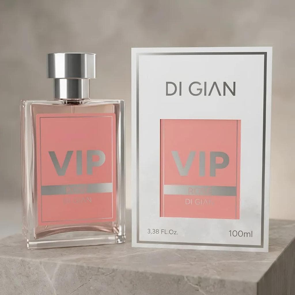 Perfume Feminino VIP Rose Di Gian 100ml | Fragrância Elegante, Marcante e Sofisticada  Outra opção