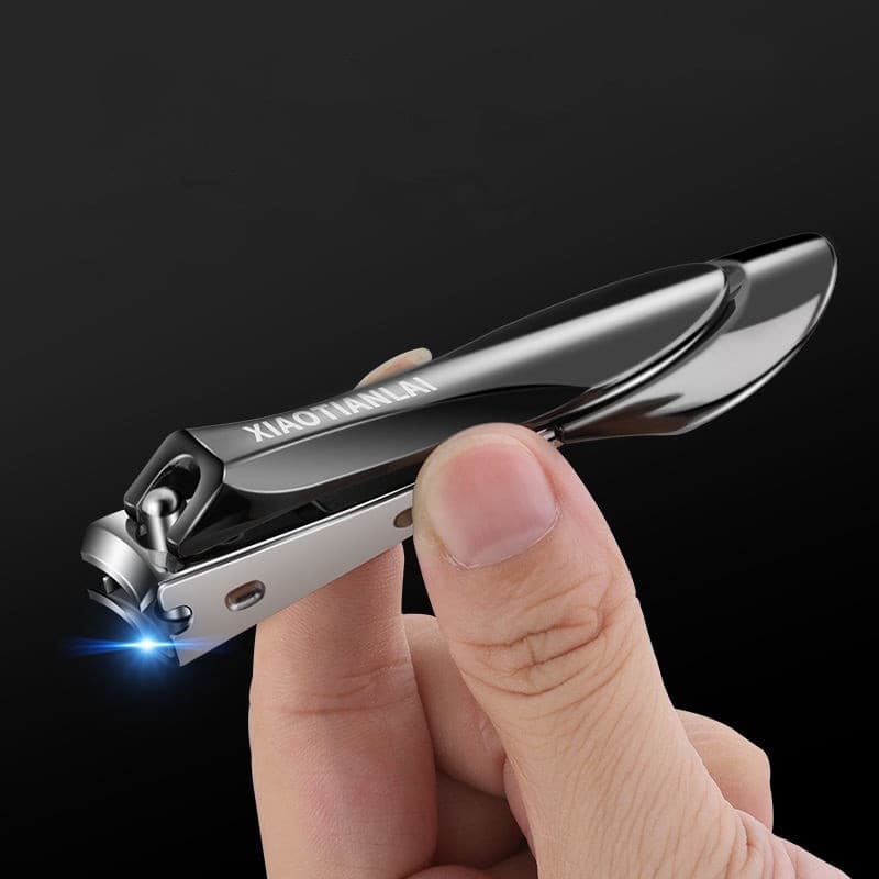 Cortador de unhas de aço inoxidável, lâmina curva, adequado para homens e mulheres adultos, feito de material limpo/fibr