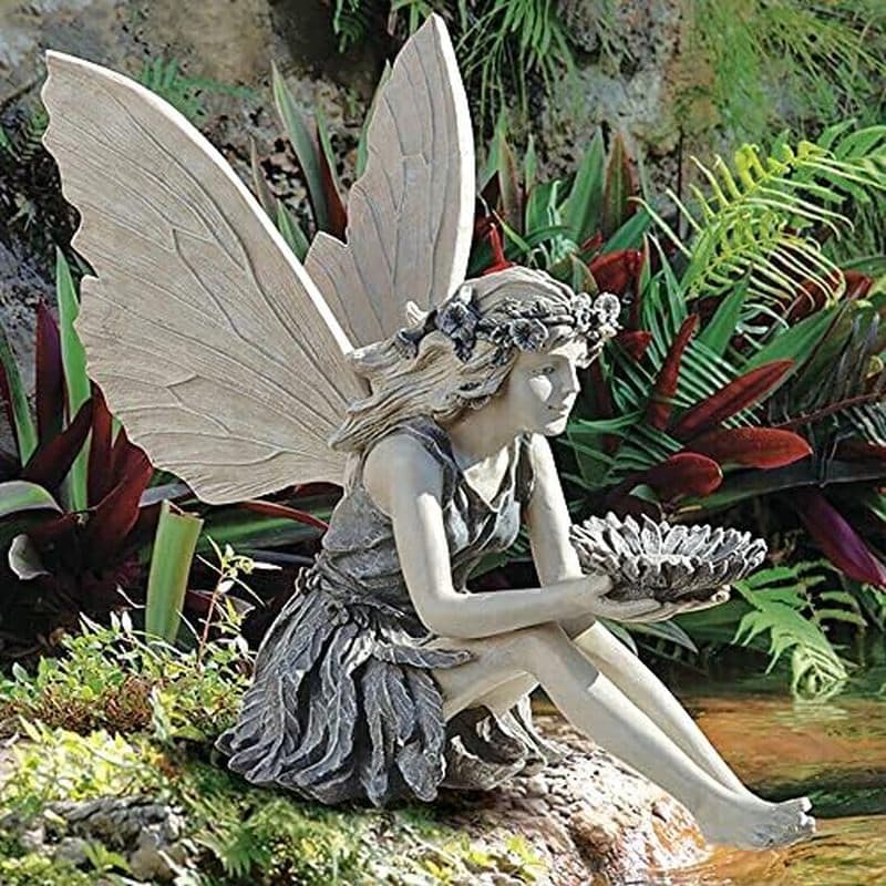 Ornamentos De Estátua De Fada De Jardim Ao Ar Livre , Escultura De Anjo , Decoração De Estatueta Realista , Artesanato E