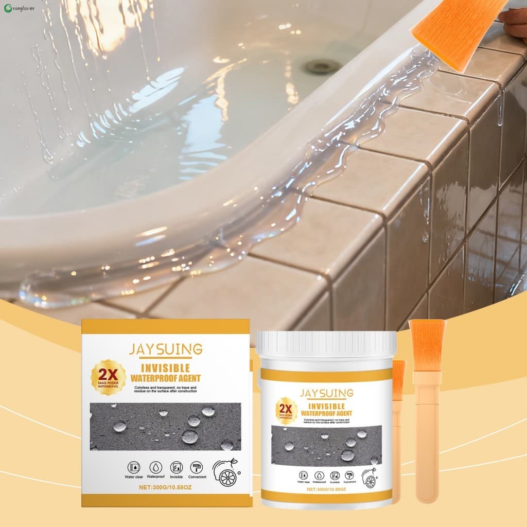 Cola Impermeável Transparente-Para Colagem De Pequenas Rachaduras Em Paredes , Azulejos , Telhados