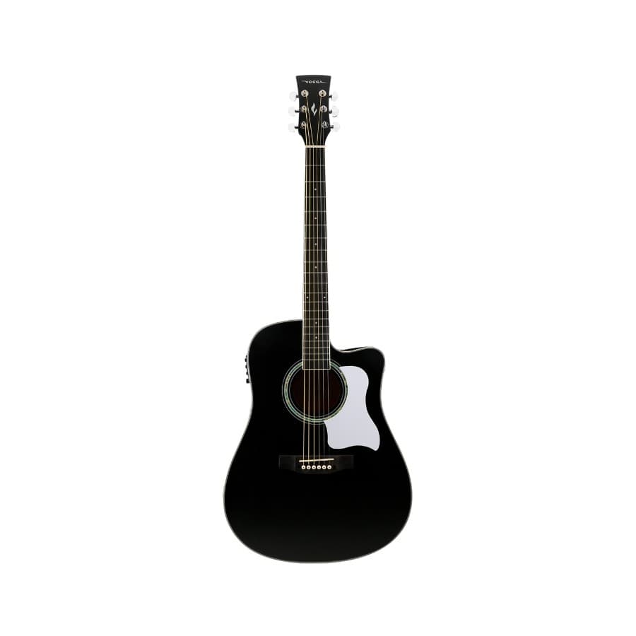 Violão Folk Elétrico Vogga Preto Audience VCS260