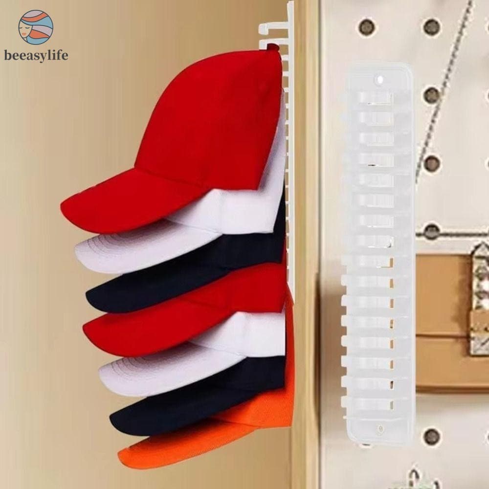 Organizador De Boné De Beisebol De Plástico-Suporte Para Cabide De Chapéu De Armário De Porta Que Economiza Espaço