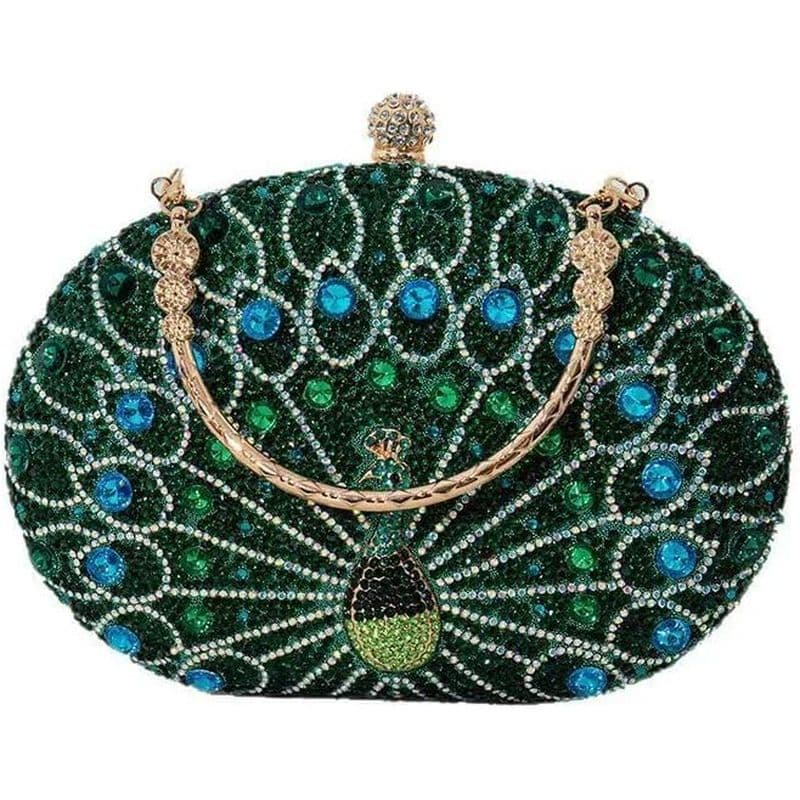 Bolsas De Embreagem De Strass Para Mulheres , Casamento À Noite , Formal , Bolsa Redonda Com Fecho De Pérola De Diamante