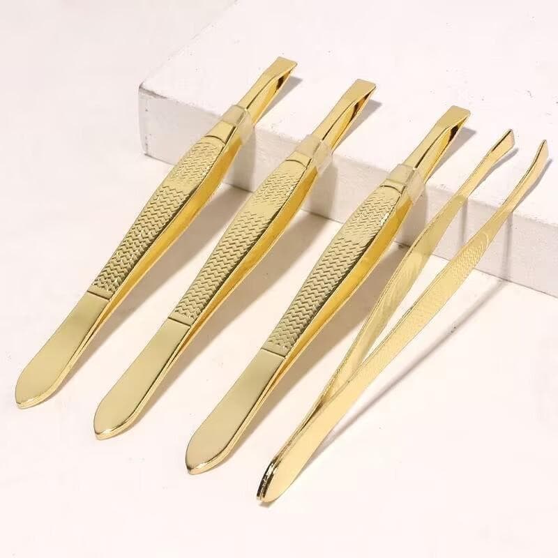 Aço Inoxidável Banhado A Ouro Pinça Sobrancelha Dourado Preto Ouro Prateado Rose 9x0,8x1,2 cm Durável