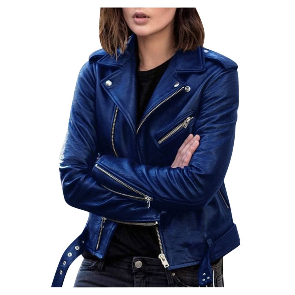 Jaqueta de couro feminina nova, estilo curto de outono, versão coreana de primavera, jaqueta de motociclista em PU, cort