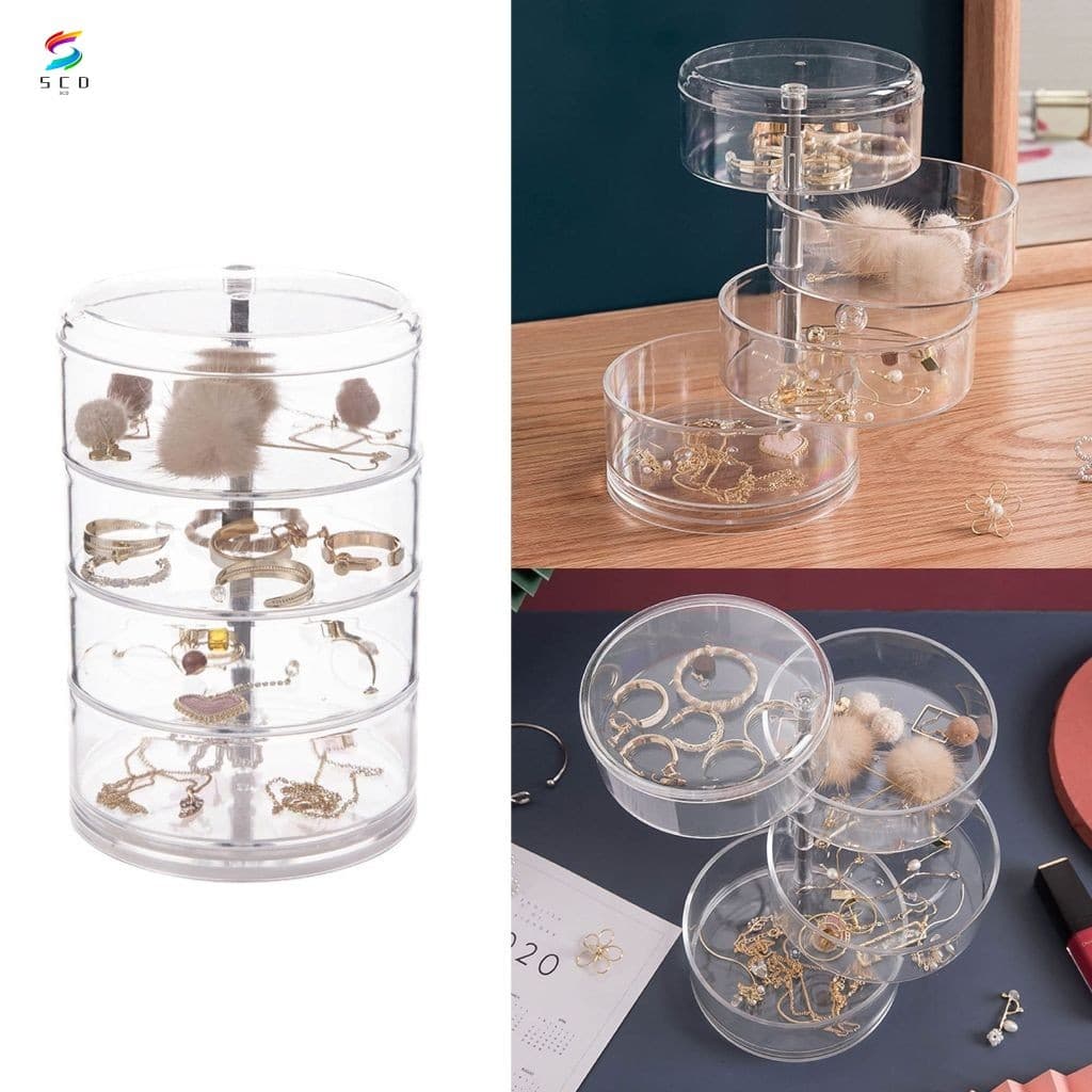 Caixa De Joias De Pedra Elegante-Estojo Decorativo De Luxo
