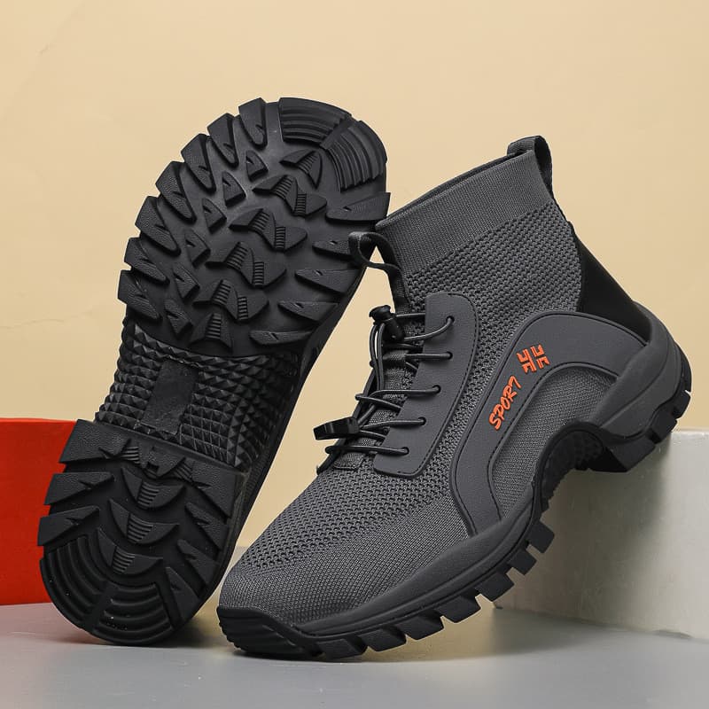 Sapatos de caminhada masculinos malha respirável Casual antiderrapante tênis resistentes ao desgaste