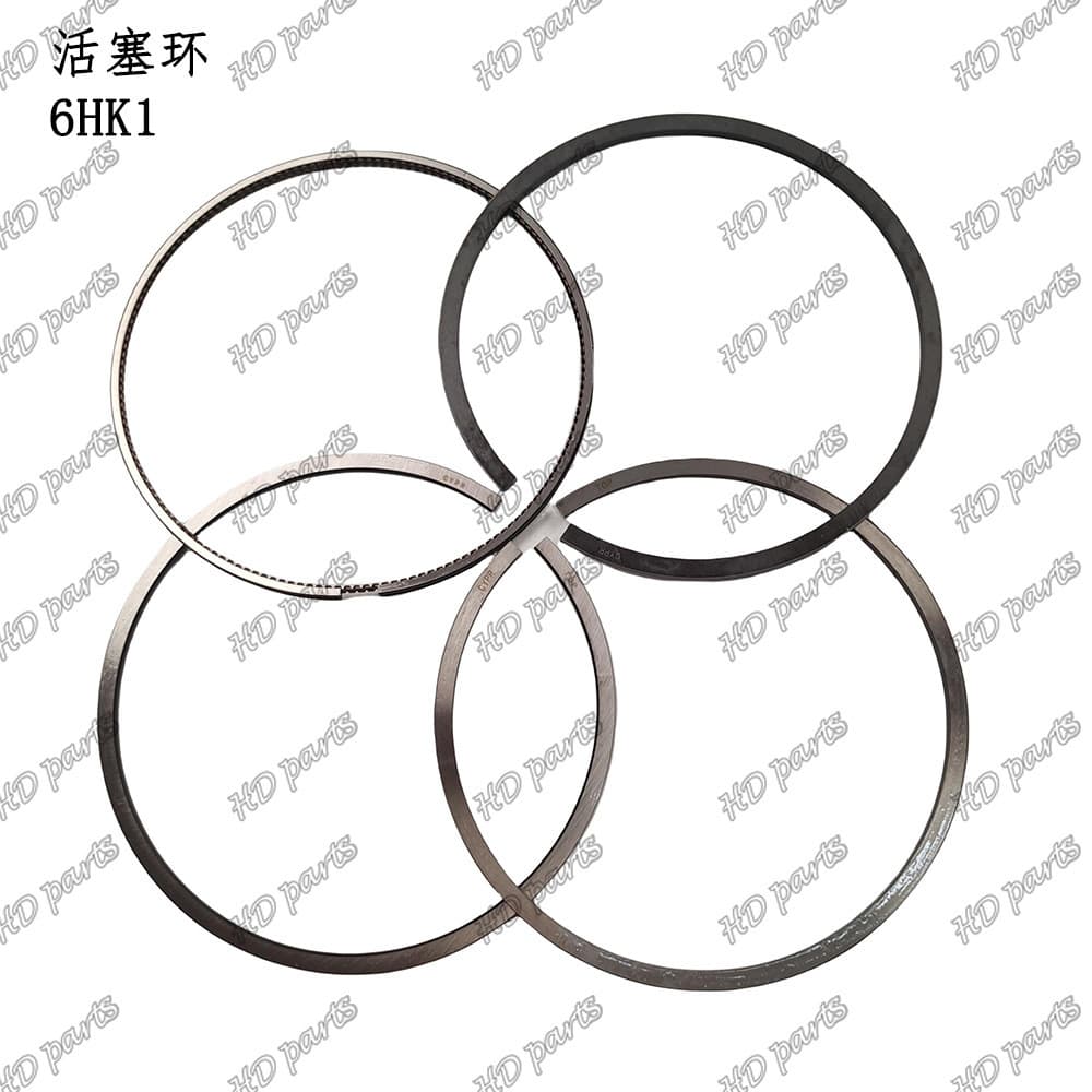 Acessórios para motor de escavadeira Isuzu anel de pistão adequado 6HK1