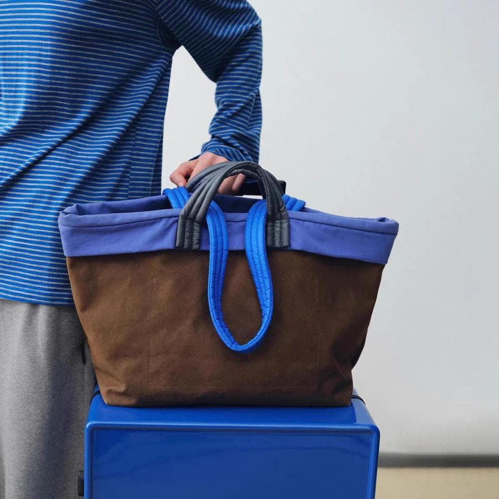 [Estoque pronto] Bolsa tote de grande capacidade Bolsa de lona feminina para trabalho Commuter High-End Lazy Tote Bag Bo