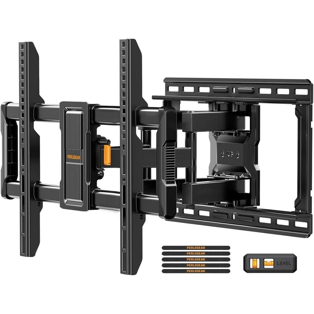 Suporte de Parede para TV Perlegear com Certificação UL, para TVs Planas e Curvas de 42 a 97 Polegadas, até 132 lbs, par