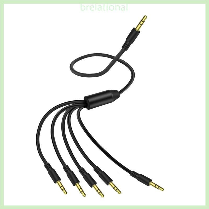 R Multiuso 3 5mm 1 Para 5 Linha Extensora Som Alto-Falante Fone Ouvido E Compartilhamento